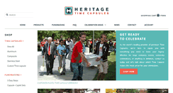 Desktop Screenshot of heritagetimecapsules.com
